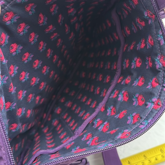 Vera Bradley Elderberry purple quilted Hipster crossbody bag - Picture 8 of 12